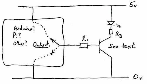 PNP/NPN transistors driven from digital output